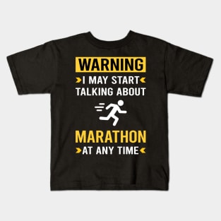 Warning Marathon Kids T-Shirt